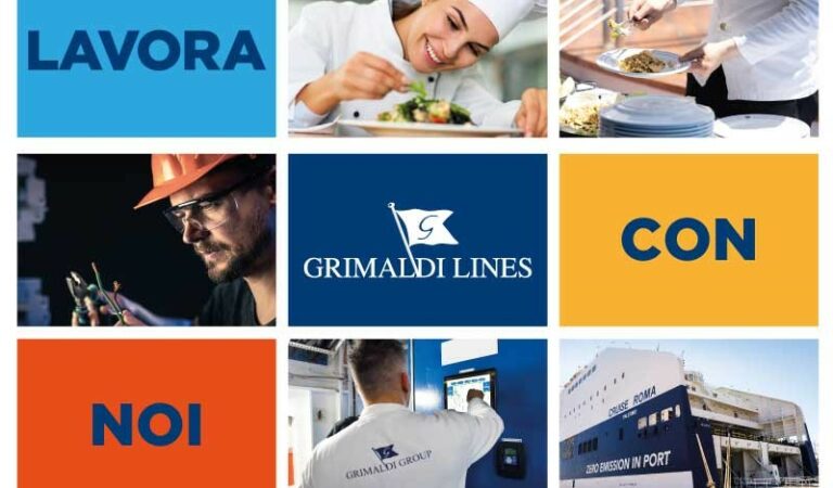 Gruppo Grimaldi, dal 26 settembre recruiting days per 150 figure di bordo