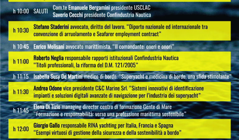 “I marittimi del diporto: titoli, mercato e contrattualistica”, convegno a Viareggio il 28 gennaio